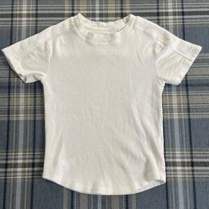 AG Adriano Goldschmied Toddler Boys White Waffle Short sleeved Shirt
